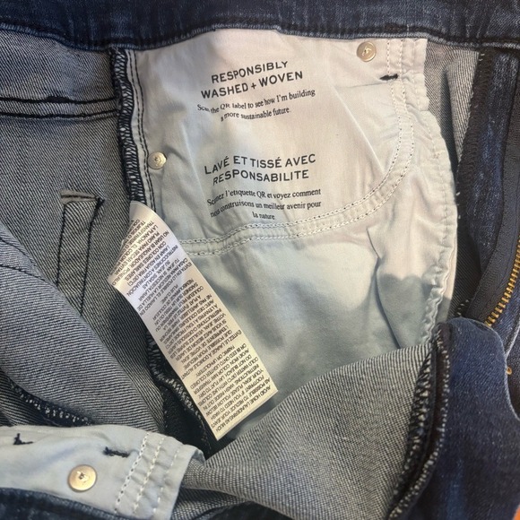 New Frame Women's Le Slim Palazzo Jeans Thunderstorm Sz 31 wide leg high rise - Picture 9 of 12